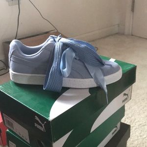 Suede heart jr shoes